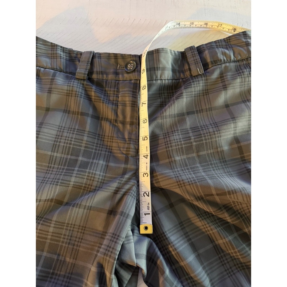 Nike Golf Women's Dri-FIT Plaid Pants Size 10 Grey Black Modern Rise - Picture 8 of 9